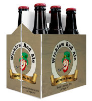 6 Pack Carrier Wicklow Red Ale includes plain 6 pack carrier and custom pre-cut labels