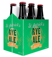 St Patricks Day plain 6 pack carrier and custom pre-cut labels