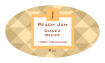 Peach Small Oval Canning Labels 1.25x2.25