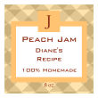 Peach Big Square Canning Labels 2.5x2.5