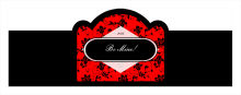 Valentine Floral Cigarband Billboard 3.27x1.16