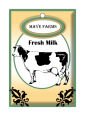 Cow Patch Small Rectangle Food & Craft Hang Tag
