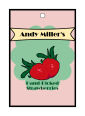 Your Brand Strawberry Small Rectangle Food & Craft Hang Tag