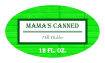 Pickles Small Oval Canning Labels 1.25x2.25