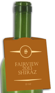 Shiraz Rounded Wine Bottle Tags