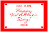 Valentine Mini Hearts Horizontal Big Rectangle