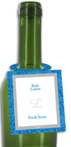 Fresh Scent Body Lotion Bottle Tags