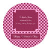 Valentines Day Hundred Hearts Circle Labels