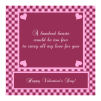 Valentines Day Hundred Hearts Square Labels