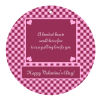 Valentines Day Hundred Circle Favor Tag