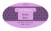 Grape Small Oval Canning Labels 1.25x2.25