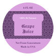 Grape Big Circle Canning Labels 2.5x2.5