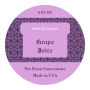 Grape Circle Canning Labels 2x2