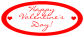 Valentine Mini Hearts Big Oval Label