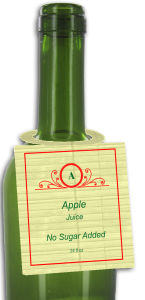 Apple Juice Bottle Tags