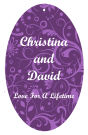 Serenity Vertical Oval Favor Tag (CLONE)