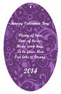 Valentine Serenity Middle Oval Favor Tag