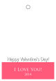 Valentine Vertical Rectangle Photo Hang Tag With Text