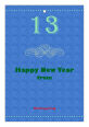New Year Family Small Rectangle Hang Tag 1.875x2.75