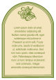 Arch Text Rectangle Wine Label