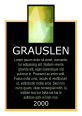 Art Text Rectangle Wine Label