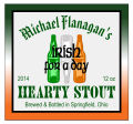 Green Ale Square Irish Beer Labels
