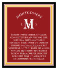 Character Rectangle Wine Label 3.25x4