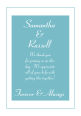 Classical Text Rectangle Wedding Labels