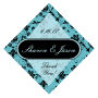 Floral Diamond Wedding Labels 2x2