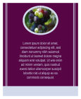 Grapes Rectangle Wine Hang Tag 3.25x4