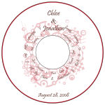 Modern CD Wedding Labels
