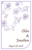 Modern Medium Soft Lilac Wedding Favor Tags
