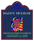 Happy Holidays New Year Rectangle Hang Tag 3.25x4
