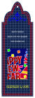 Happy Holidays New Year Vertical Till Rectangle Hang Tag 1.25x3.75