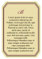 Vintage Text Rectangle Wine Label