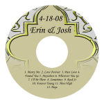 Romanticism CD Wedding Labels