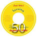 CD Turning Birthday Labels 4.625X4.625