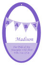 Banner Baby Vertical Oval Favor Tag