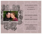 Baroque Large Invite Wedding Puzzle