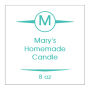 Basic Square Candle Labels
