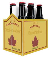 6 Pack Carrier Leaf includes plain 6 pack carrier and custom pre-cut labels