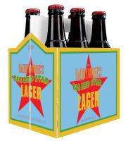 6 Pack Carrier Star includes plain 6 pack carrier and custom pre-cut labels