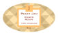 Peach Canning Hang Tag Small Oval 1.25x2.25