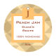 Peach Small Circle Canning Hang Tag 1.5x1.5