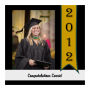 Best Wishes Small Square Graduation Labels
