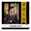 Best Wishes Square Graduation Favor Tag