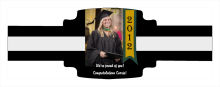 Best Wishes Graduation Buckle Cigar Band Labels
