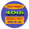 Party Time Circle Birthday Coasters