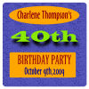 Party Time Square Birthday Coasters