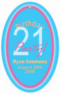 Party Oval Birthday Favor Tag